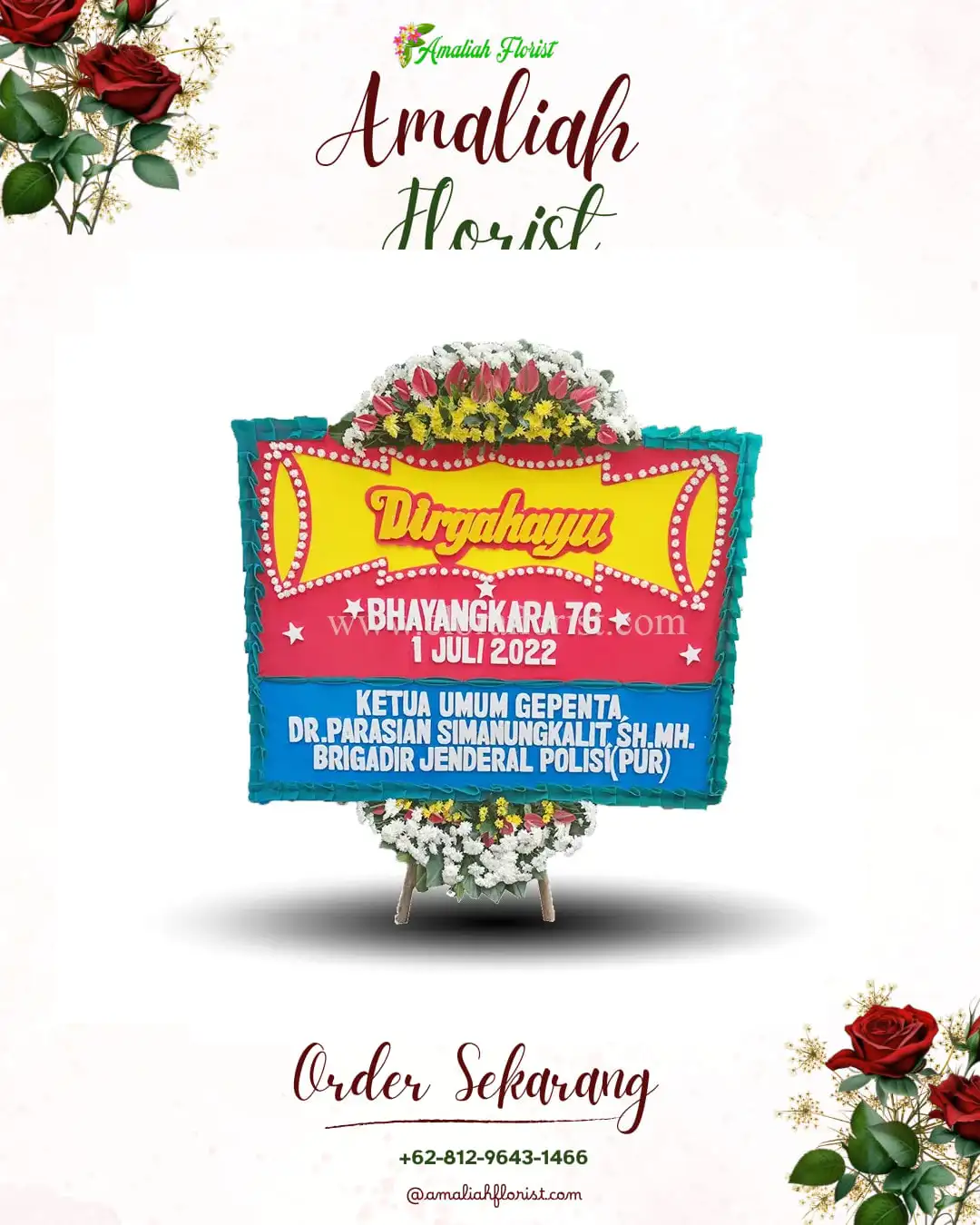 Papan Bunga HUT Ulang Tahun Sumberdalem